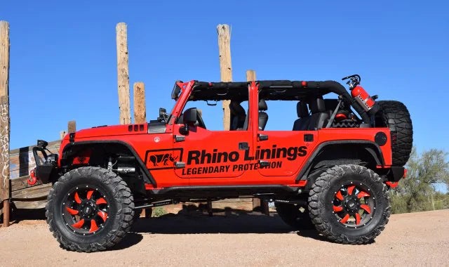 Jeep with Rhino Lining